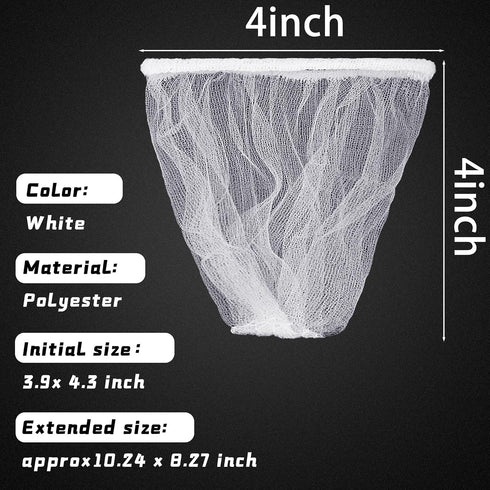 500 (4 4 Inch) Suclain Pcs Disposable Mesh Sink Strainer Bags, Elastic Kitchen Sink Strainer Filter Mesh Trash Bag Anti
