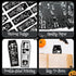 Haooryx Halloween Skeleton Coffin Bookmarks, 60Pcs Gothic Double-Sided Bookmarks with Black Tassels