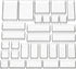 Simple Houseware 30 Pack Clear Plastic Drawer Organizers (9S, 10M, 7L, 2XL, 2XXL)