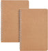 Mr. Pen Spiral Notebook: A5 Kraft Cover, 2 Pack, 80 Pages, Sketch Book, Drawing Notebook, Unlined Journal