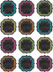 Teacher Created Resources Chalkboard Brights Mini Accents - 5620