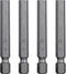 Mayhew Tools 19410-4 SAE Hex Power Bit, 1/4 x 2", 4-Pack