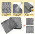Wibeelee 14 36 48 Inches PCS Interlocking Outdoor Playhouse Mats X Waterproof Non-Slip Plastic Tiles, Playground