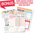 Magnetic Chore Chart for Kids, Good Behavior Dry Erase Daily Weekly Responsibility List, Floral Chore Board