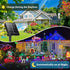 2 Pack 400LED 8 Warm White and Multicolor Color Changing Solar String Lights for Outside, Solar Fairy Lights Outdoor