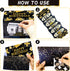 LUCKYQUBE 2pcs Happy Birthday Party Money Envelope for Cash Black Gold Birthday Party Cash Gifts Surprise Money or Gift