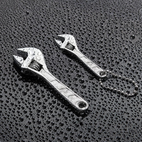 Adjustable Mini Nut Wrench, Silver Shifting Spanner for Automotive Repair Maintenance (2, 2.5 Inch, 4 Inch)