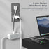 TESSAN Short Extension Cord 6 Inch, Slim Flat Thin Plug Power Strip with 4 AC Outlets and 3 USB Charging Ports