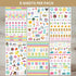 bloom daily planners Productivity Stickers, Variety Sticker Pack with Six Sheets
