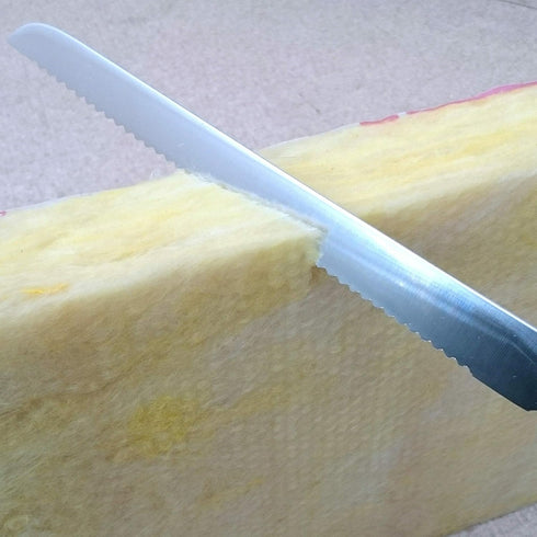 ALLEX Insulation Knife with Sheath Japanese Stainless Steel 8" Long Cut, Insulation & Styrofoam Cutter with Blade Case, Serrated Sharp Duct Knife Tool, Made in JAPAN by ALLEX