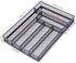 WuGeShop Desk Drawer Organizer | 6 Compartments Mesh Tray for Stationery & Office Supplies, Black