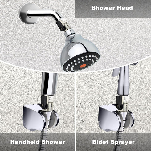 YOO.MEE Shut-Off Brass Ball Valve - 1/2'' Standard Connections with Polished Chrome Finish
