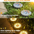 4 Pack 8 IP68 Joomer Solar Ground Lights, LED Solar Lights Outdoor Waterproof Disc Light Landscape Lighting Garden