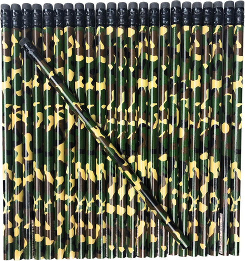 Camouflage Pencils, Tactical Military Hunting Pencils, American Made (24 Pencil Set)