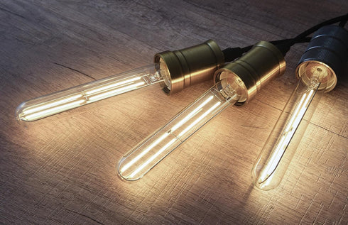 7.3 Inch T10 Bulb 60 Dimmable 3000K E26 Bulb, AC120V 600lm,6W Bulb sconces,4 Pack(6w-3000k) LED Watt, Soft White Edison