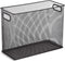 U Brands Mesh Steel Desktop Hanging File Holder, Letter Size, 12.4" x 9.53" x 5.5" (Black)