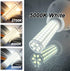 ALIDE E12 100w Bulbs C7,5000K White,1200lm T6 10W E12 Bulbs Lamp,Non-dimmable,0.73x 3.15inch,5 Pack LED Candelabra