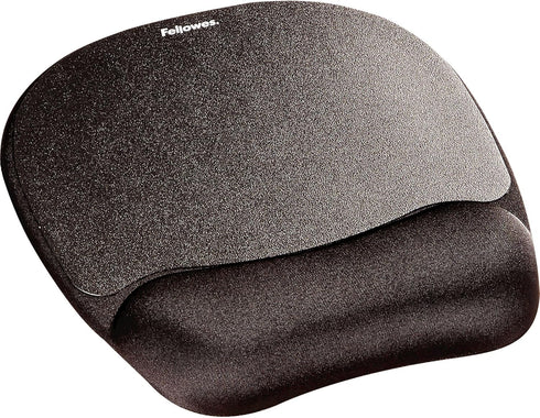 Fellowes Memory Foam Mouse Pad/Wrist Rest- Black (9176501)