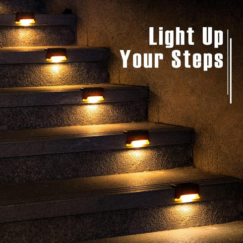 20 Pack, PATIOWIN Solar Step Lights Solar Powered Deck Lights of Waterproof LED for Stairs, Fence, Yard, Patio