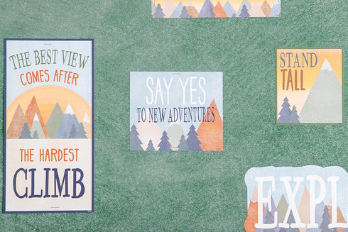 Teacher Created Resources Moving Mountains Let The Adventure Begin Mini Bulletin Board