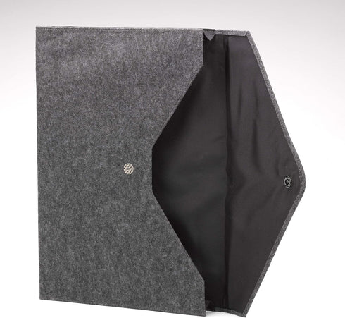 Smead Soft Touch Cloth Expanding File, Tabloid Size, 2" Expansion, Magnetic Closure, Gray (70924)