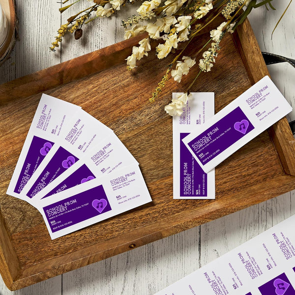 Avery Printable Tickets, 2-1/8" x 5-1/2", Laser/Inkjet, 200 Total for Raffle Tickets (16431)