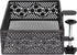 Clip-on Desk Organizers for Small Items, Can Be Clipped Around Table (Black)