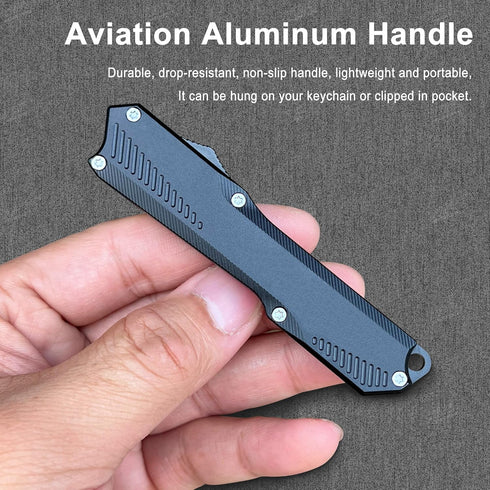 5PCS #60 Caressolove Automatic Scalpel Pocket Knife, Small Auto Retractable Knife Push Button, Mini Razor Blades