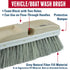 44318 9-1/2" Weiler Truck Wash Brush, Grey Fiber Fill