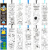 EYxsaxenk Color Your Own Bookmarks - 72Pcs Outer Space DIY Coloring Bookmark Astronaut