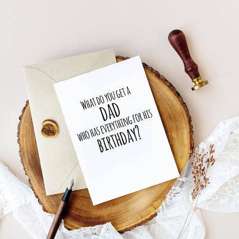 Designing Moments Pregnancy Announcement Card for Dad, Grandpa Baby Reveal Card Birthday Gift from Son or Daughter