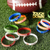 BBTO Football Silicone Bracelet, Motivational Rubber Wristbands for Sport Themed Birthday Party Award Gift (35 Pieces)