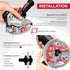 P.I.T. 4-1/2 Turbo Diamond Saw Blade for Dry/Wet Cutting - 7/8 Inch Arbor Angle Grinder Cut Off Wheel, 3 Piece