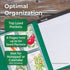 Samsill Seed Packet Organizer, 4 Pocket Reusable Garden Seed Storage with 32 Pockets, Green