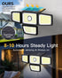 4 3000LM, 283 LED,6500 IP65 270 Driveway(2Pack) Heads Sensor Lamp Solar, Motion Sensor Outdoor Lights K, Motion Sensor