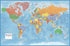 World Premier Wall Map Poster Mural by Swiftmaps, 24h x 36w