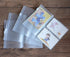 Funcoo Set of 4 Zipper Pocket Refill Pack, Plastic Clear Inserts Pouch for Travelers Notebook (Passport Size)