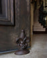 Lulu Decor Cast Iron Fleur De Lis Door Stop, 2 Lbs, Antique Brown Door Stopper (Set of 2)
