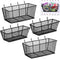 Sieral 4 Pcs Metal Wire Shelf Baskets, Black Pegboard Organizer Attachments for Garage Workbench, 2 Sizes