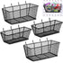 Sieral 4 Pcs Metal Wire Shelf Baskets, Black Pegboard Organizer Attachments for Garage Workbench, 2 Sizes