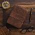 NomadCraftsCo. Vintage Leather Journal, Lock Closure, 240 Pages Antique Deckle Edge Paper for Grimoire