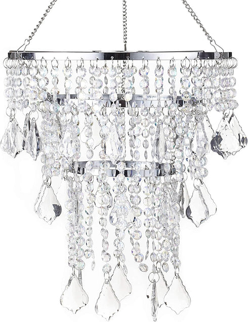 Acrylic Chandeliers Lampshade - Mini Beaded Light Fixture - Crystal Pendant Ceiling