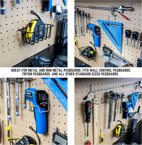 53108 100 Piece Metal Pegboard Hooks and Accessories Set, Organizer for Garage, Crafts, Utility Hooks
