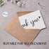 Wyltora 100 4x6 Inch, 100 120 Thank You Cards with Kraft Envelopes and Stickers, Minimalistic and Professional Looking