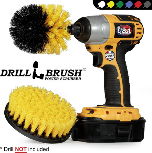 Bathroom Cleaning Tools - Drill Brush Attachment Set, Scrub Brush for Shower, Tile Cleaner