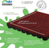 2" 20" 20" 2" (1 2.7 Playsafer Elevate Rubber Tiles - Thick High Density Interlocking Shock Absorbent Safety Tiles