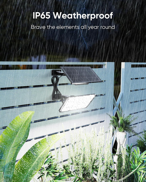1000 299 4000mAh IP65 JACKYLED Lumens LED Solar Lights Outdoor Bright Solar Dusk to Dawn Light with Battery, Waterproof