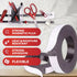 XFasten 1/2-Inch X 10-Foot Magnetic Tape Roll - Pack of 3 Strong Sticky Magnetic Strips for Crafts