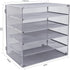 EASEPRES 5 Slot Mesh Desk Organizer Tray, File Paper Letter Holder for Office Home School Classroom Storage Accessories