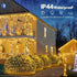 192 LED Net Lights Outdoor, 8 Modes Waterproof Christmas Net String Lights for Bushes Ceiling Wedding Indoor Outdoor